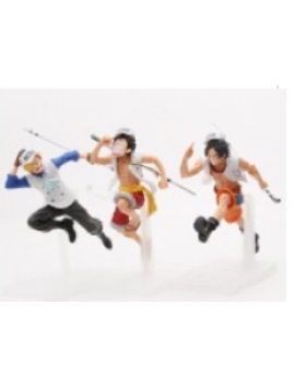 One Piece Luffy Ace Sabo Anime Figure Three Brothers Running Manga Statue PVC Action Figurine Collectible Model Toys Doll Craft Your Own Fun: DIY Wooden Puzzles for All Ages