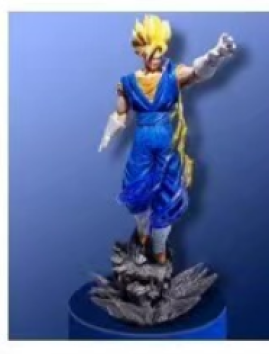 Vegetto Dragon Ball Figures Super Saiyan Yellow Vegetto Action Figures PVC Anime Collection Statue Model Toys Birthday Gift Craft Your Own Fun: DIY Wooden Puzzles for All Ages