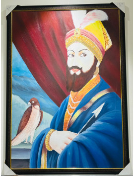 RELIGION OIL PAINTINGS GURU GOBIND SINGH JI